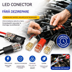 ⏰ 【50 buc】 Conector electric dublu cu clemă de blocare, închidere de siguranță și protecție anti-alunecare ⚡️