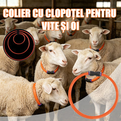 🐄🔔 【esențial pentru fermă】zgardă cu clopoței pentru vaci și oi