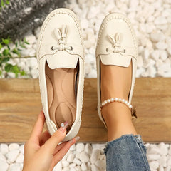 【Produs bestseller al magazinului】Pantofi comozi cu talpă joasă și design modern cu ciucuri
