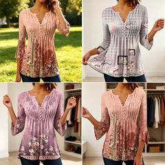 👕✨ Tricou modern cu mânecă medie – talie marcată, efect de subțiere, stil elegant și feminin
