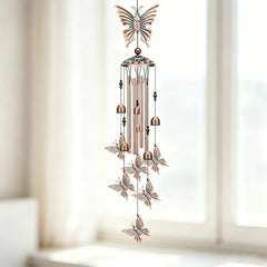Clopoței de Vânt Retro din Metal pentru Grădină și Terasă - Modele Colibri, Fluture, Albină, Înger, Sunet Relaxant, Decor Creativ Curte