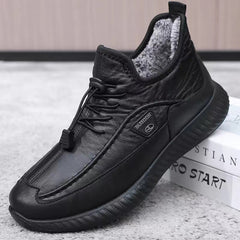 ❄️Téli, pamut, polár bélésű, vastag, meleg és csúszásmentes férfi sportcipő