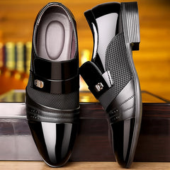 🔥🔥【38-48】👞Prémium Férfi Valódi Bőr Business Cipő – Vízálló, Csúszásgátló, Kézzel Készített