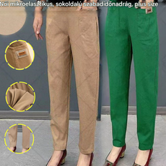 🔥【M-6XL】Női mikroelasztikus, sokoldalú szabadidős nadrág, plus size