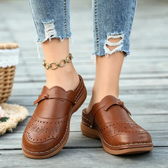 Mocasini Casual din Piele Naturală cu Decupaje: Talpă Moale Flexibilă, Mărimi Mari 36-43