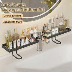 💦🧺 Raft de depozitare minimalist, stil light luxury – ideal pentru baie / chiuvetă
