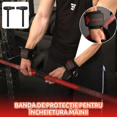 🏋️ Chingi de Haltere cu Suport pentru Încheietură – Silicon Anti-Alunecare Heavy Duty, Prindere Maximă, Siguranță la Spațiu! 🔥💪