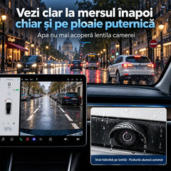 🚗 Protecție Ploaie pentru Camere Auto (Set 4+4 CADOU – Total 8 Bucăți) – Cifru Carbon, Vedere Clară la Mersul Înapoi!