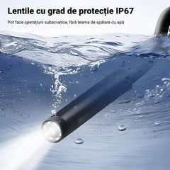 Cameră Endoscopară Industrială HD E300 (Type-C/USB):Detector pentru Țevi și Reparații Auto, Rezoluție Înaltă, Impermeabilă IP67, Foto-Video, cu 5 Accesorii Cadou