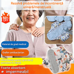 🔥【Set 8 piese】Dischete demachiante din bumbac lavabile și antibacteriene cu grafen