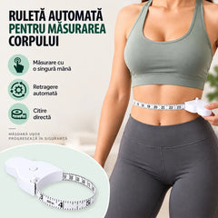 📏 Ruletă Automată pentru Măsurarea Corpului (Ofertă Specială: Cumperi 1, Primești 2!) – Măsoară-ți talia și corpul cu o singură mână! 💪✨