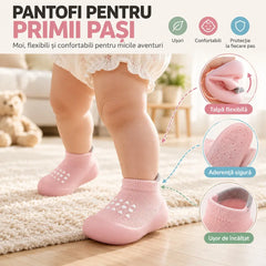 👶 Pantofi-șosete antiderapanti cu talpă moale pentru bebeluși [Cumpără unul și primești unul gratis – primești 2 perechi] | Material de siguranță de clasa A · Protecție integrală împotriva loviturilor