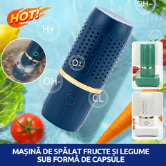 Rată de sterilizare >99.9%! Tehnologia wireless cu ioni de hidroxil elimină bacteriile și pesticidele de pe fructe, legume și carne.