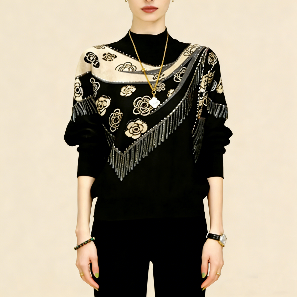 Modern kötött mintás anyag, kiváló minőségű német bársonyból