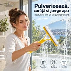 🔥 OEFRTĂ SPECIALĂ: 1+1 GRATUIT (Primești 2 Bucăți)! Racletă Multifuncțională 3-în-1 cu Pulverizator și Lavetă Integrată – Curățare Fără Urme!