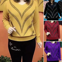 Karcsúsító hatású, laza szabású, rugalmas kötött pulóver – kényelmes viselet mindennapokra