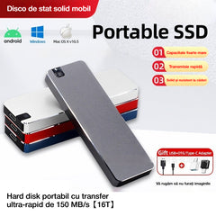 【🔥Más de 9999+ vendidos】Disco duro portátil de transferencia ultrarrápida de 150 M/S【16T】