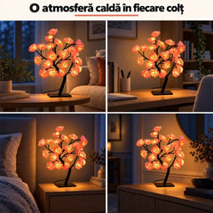 🌹 Veioză LED în Formă de Copac cu Trandafiri – Transformă lumina în emoție și creează o atmosferă magică în casa ta! ✨🌙