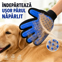 Set 2 Perechi (4 Bucăți) Mănuși Electrostatice pentru Îndepărtarea Părului de Animale – Mănuși din Silicon pentru Periaj, Masaj și Curățare Câini și Pisici