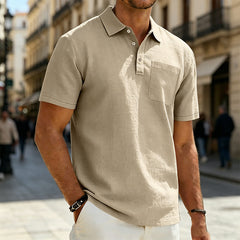👕☀️【Articol de bază esențial pentru bărbați】Tricou polo casual de vară, modern și versatil