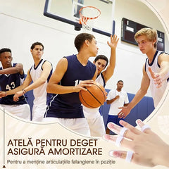 Set 6 Bucăți Atele Ortopedice pentru Degete, Mărimi Mixte 0-5, Suport Fixare Fracturi, Luxații și Deget în Ciocan, Atelă Respirabilă Reglabila