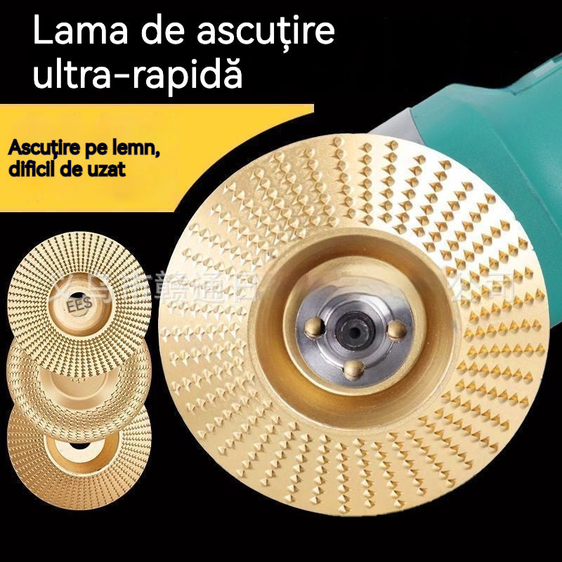 Disc Multifuncțional pentru Modelare și Șlefuire din Lemn pentru Polizor Unghiular