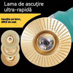 Disc Multifuncțional pentru Modelare și Șlefuire din Lemn pentru Polizor Unghiular