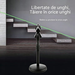 Indicator laser mecanic verde pentru poziționare și marcarea unghiurilor drepte, nivel laser cu cruce
