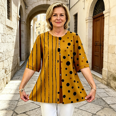 👚Tricou lejer din bumbac imprimat pentru vară
