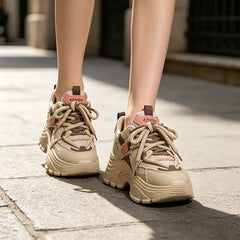 👟【Înălțare 5CM】Pantofi casual moderni din plasă respirabilă, cu design în culori contrastante