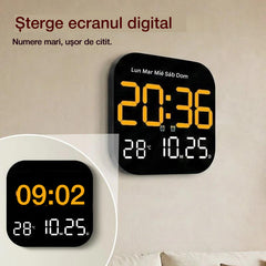 🕰️ Peste 50.000 de unități vândute! 🛏️ Ceas digital pentru casă/birou: trezire blândă, fără alarme deranjante!🌙 Reglare a luminozității și funcționare silențioasă pe timpul nopții, ideal pentru un somn liniștit.