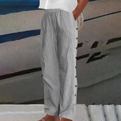 😍💕【XS-5XL】💕Pantaloni casual cu dungi pentru femei