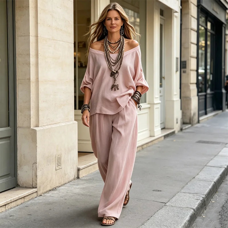 Stil de Vară 2026 ✨ Set Casual Lejer din In și Bumbac 🌿 Elegant, Răcoros și Confortabil!