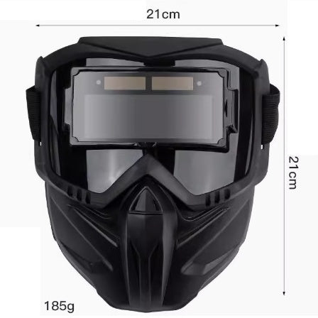 🔥Mască de sudură facială completă cu schimbare automată a luminii