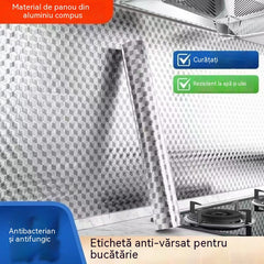 【30cm*10m】🛡️ Folie de aluminiu adezivă detașabilă – rezistentă la grăsime, la căldură și ușor de curățat