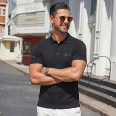 🏆【Nr.1 în topul vânzărilor din magazin】❄️Tricou POLO bărbătesc din mătase de gheață, modern și răcoros