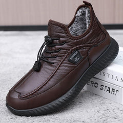 ❄️Téli, pamut, polár bélésű, vastag, meleg és csúszásmentes férfi sportcipő