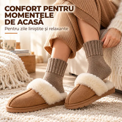 🧦 【Cumpără o singură dată și ai asigurată toată iarna!】❄️ Set 10 Perechi Șosete Groase de Iarnă cu Pluș – Confort termic și stil Maillard pentru zilele reci! 🧦🔥