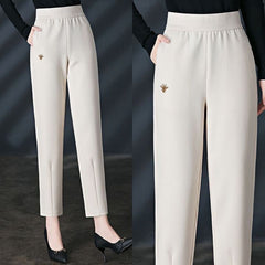 Női plus size háremnadrág – magas derekú, rugalmas, bő szabású, karcsúsító kényelmi nadrág