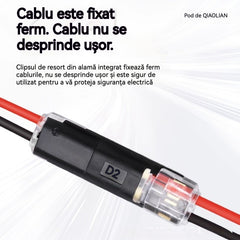🥳 Cel Mai Vândut Produs din 2026 🥳 ⏰ 【Pachet de 50 de Bucăți】 Conectori Rapizi pentru Două Fire cu Clemă de Blocare, 50% REDUCERE! Clemă de Siguranță Anti-Alunecare ⚡️