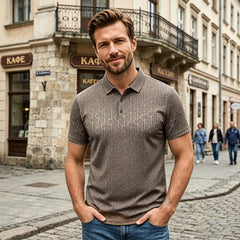 【M-4XL】Tricou polo bărbați 2026 – imprimeu modern, confortabil, respirabil, stil casual-elegant