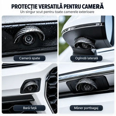 🚗 Protecție Ploaie pentru Camere Auto (Set 4+4 CADOU – Total 8 Bucăți) – Cifru Carbon, Vedere Clară la Mersul Înapoi!