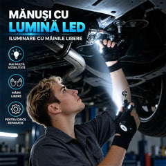 💡 Mănuși Fără Degete cu Lumini LED – Eliberează-ți Mâinile! Vizibilitate Maximă pentru Pescuit Nocturn, Reparații Auto și Activități Outdoor!