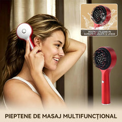 📢📢Ofertă specială!! ⏰Pieptene electric de masaj cu spray airbag și funcții de uleiuri esențiale, un pieptene două în unu pentru masaj și pulverizare✨🔥