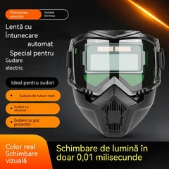 🔥Mască de sudură facială completă cu schimbare automată a luminii