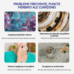 [Pachet de 30] Tablete efervescente pentru eliminarea deșeurilor de bucătărie, special utilizate pentru detartrarea, degresarea și dezodorizarea chiuvetelor de bucătărie