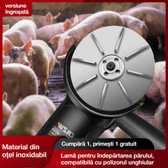 🐖🐑【Cumpără 1, primești 1 gratuit】Lamă pentru îndepărtarea părului, compatibilă cu polizorul unghiular – potrivită pentru părul de bovine, ovine și porcine