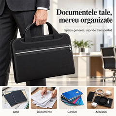 🛡️ Geantă Ignifugă și Impermeabilă pentru Documente (13 Compartimente) – Protecție maximă și organizare impecabilă pentru actele tale importante! 📂✨