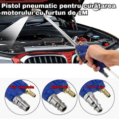🔥 Pistol pneumatic de curățare a motorului cu furtun de 1M
