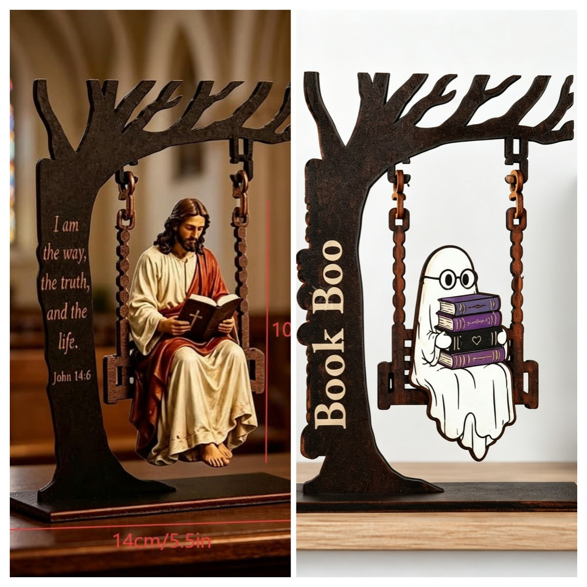 🔥 Cumpără unul și primești unul gratuit 🔥🔥 Ultima zi: reducere 50% - ✝️📚 Ornament suspendat creștin cu Iisus
